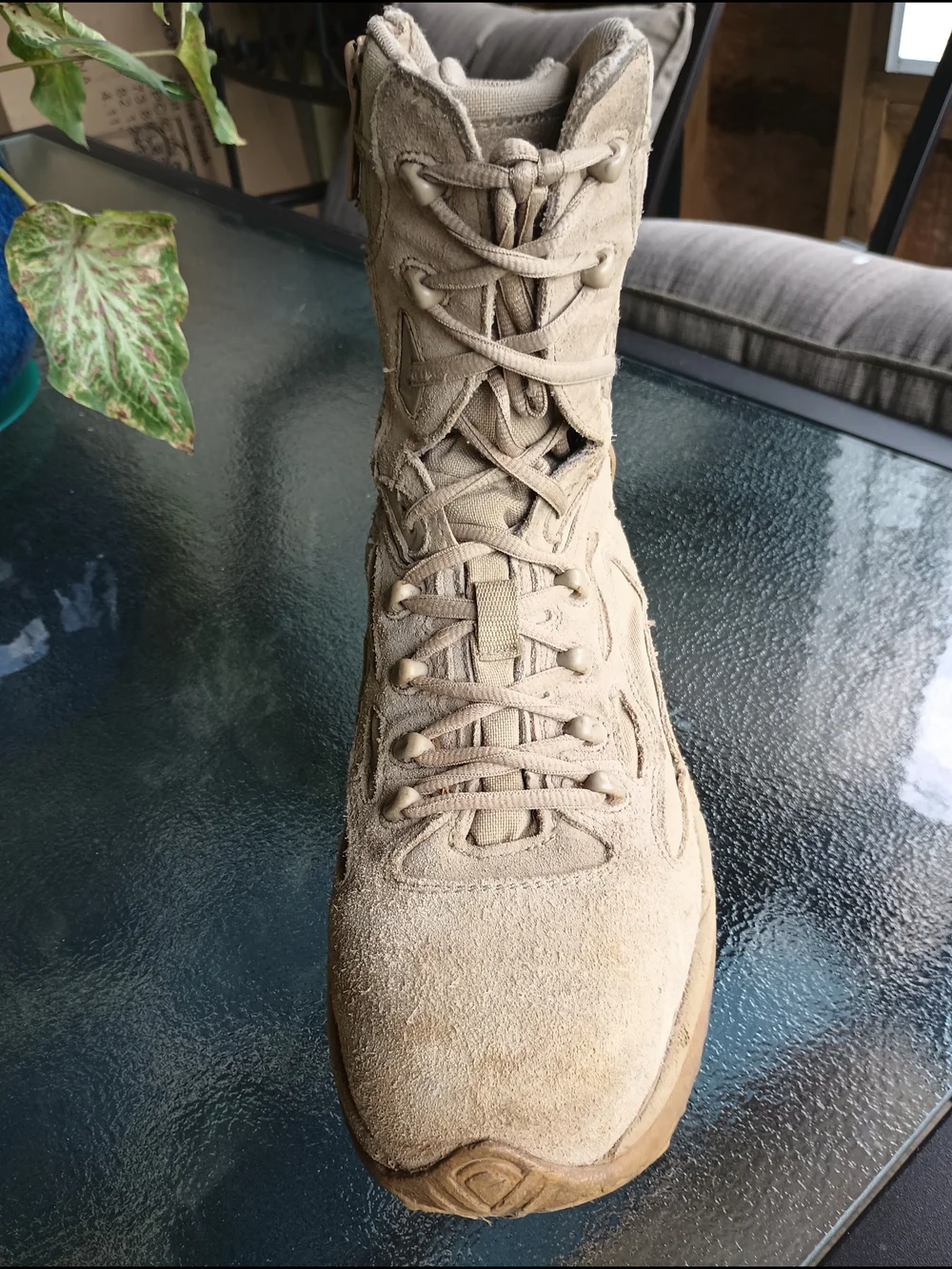 Converse Men's Rapid Response Tactical Boots Tan Suede Side Zip Size 11.5 W
